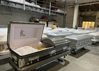 장례식 의 장식 을 위한 품위 있는 작별 인사를 위한 철갑 상자