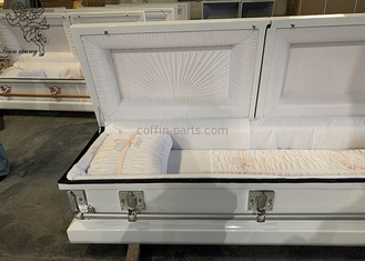 Iron Burial Vault Stainless Steel Casket Customizable For Exceptional Durability