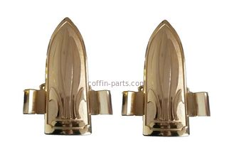 Polished Gold Coffin Parts Injection Molding 62cm X 54cm X 38cm For Casket Decoration