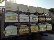 금 플라스틱 보석 상자 부속물 아메리칸 스타일 장례식 관 맞춤