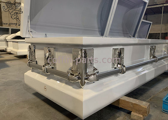 Rectangle Stainless Metal Casket Case With Durable Metal Construction