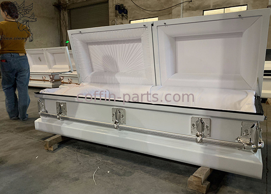 Iron Burial Vault Stainless Steel Casket Customizable For Exceptional Durability