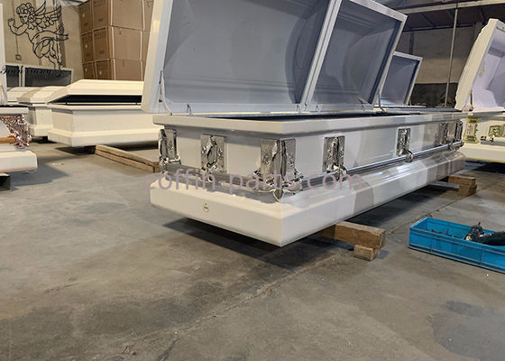 Rectangle Stainless Metal Casket Case With Durable Metal Construction