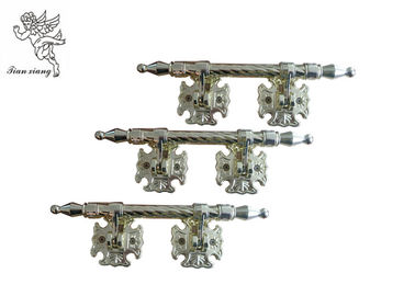 Strong Zamak Customized Casket Handles , Golden Metal Coffin Ornamental H9025