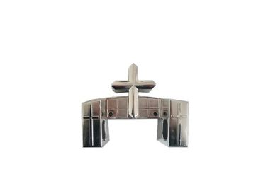 Silver Cross Decoration Coffin Parts Steel Bars For Funeral Casket