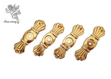 Gold Funeral Coffin HardwareBracket Matching With Screw , Casket Hardware Suppliers